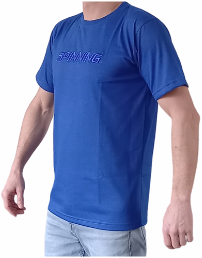 Spinning® Embroidery Unisex Shirt Blue
