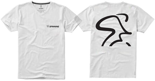 Spinning® Mens V Neck White