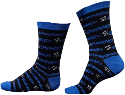 High Sock Spinning® Black/Blue