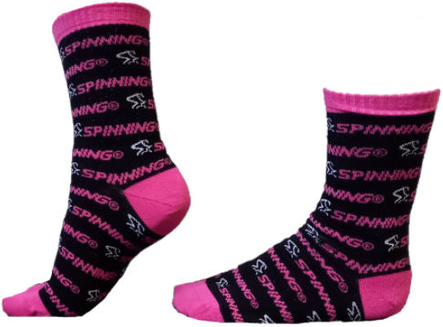 High Sock Spinning® Black/Pink